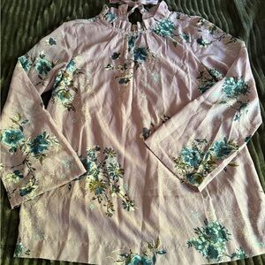 Du Jour Lavender Floral Top
